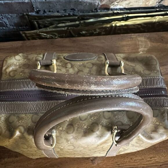 Vintage Celine Horse Carriage Monogram Coated Canvas Mini Boston Bag - Picture 8 of 16